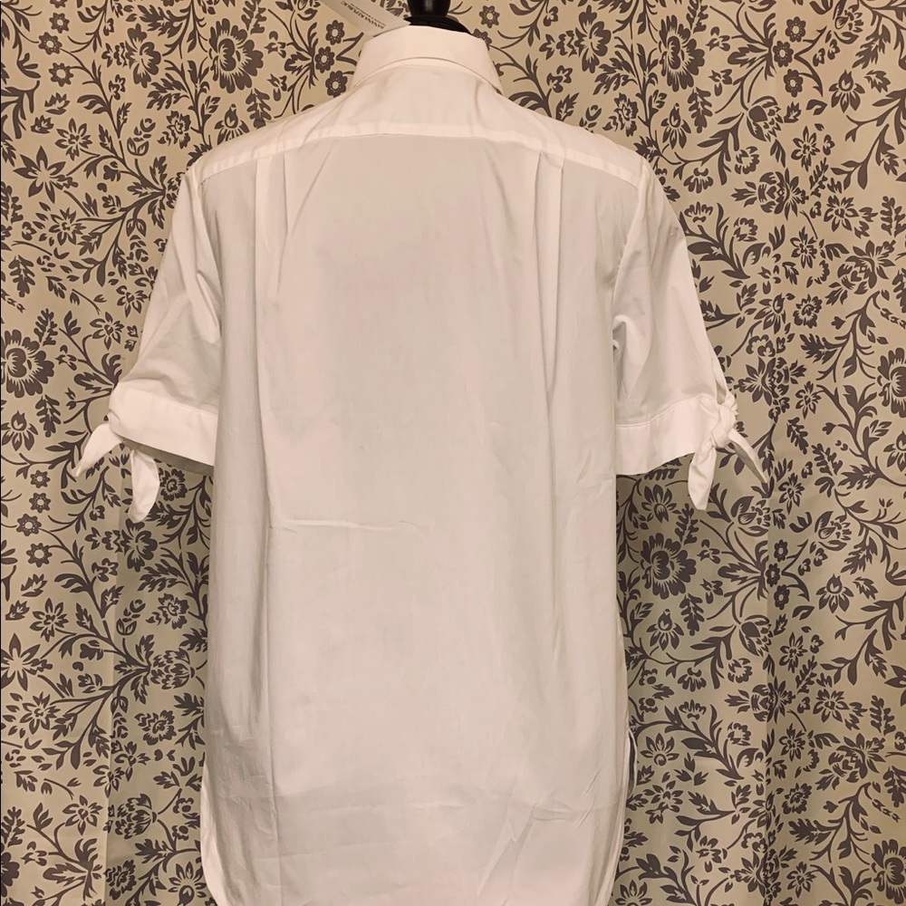 NWT Banana Republic white cotton blouse Size M - Picture 4 of 5